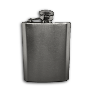 HF-002D - 3.5oz Stainless Steel Flask