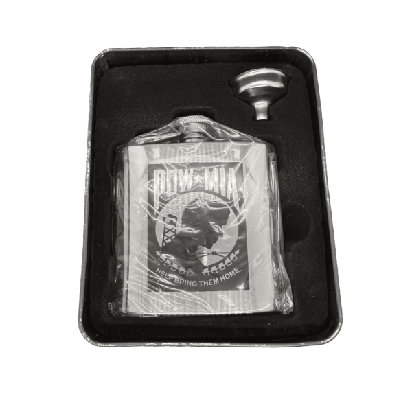 FS 1006SET - 6oz Flask with Funnel and Pow Logo - Image 4