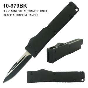 W10-979BK - Mini OTF Knife Black