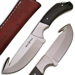 WD-9412 - White Deer Guthook Skinner Knife Buffalo Horn Grip