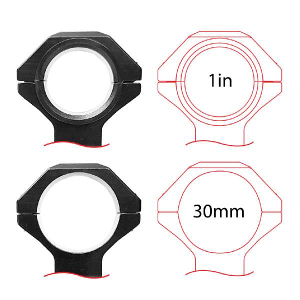 XTS Uni-Mount - XTS-1IN-30MM - Scope Mount - Image 2