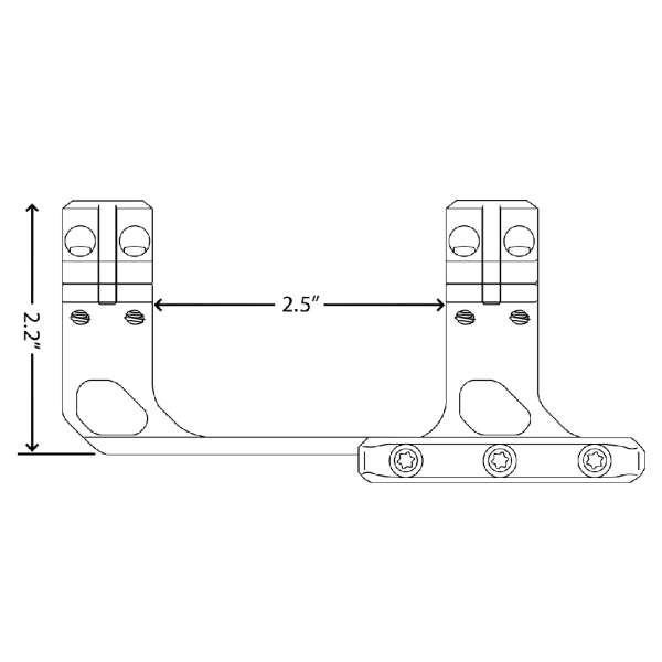 XTS Uni-Mount - XTS-1IN-30MM - Scope Mount - Image 5