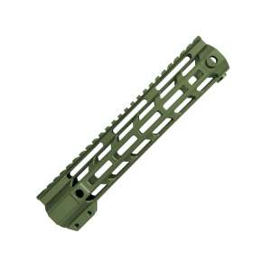 XTS-ADZ10-OD - ADZ Alpha 10" MLOK Rail Anodized OD Green
