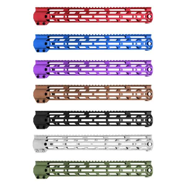 XTS-ADZ15-RD - 15" Anodized M-Lok Rails Adz-Alpha Red - Image 3