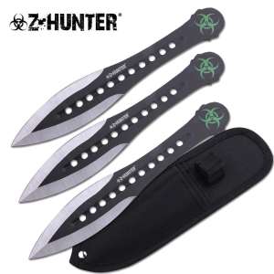 ZB-163-3BK - 7.5" Overall Z Hunter Throwing Knife Set
