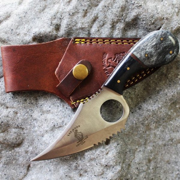 BC 793-BKBN - 7"Bone Collector Bone Handle Skinning Knife - Image 2