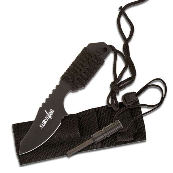 HK-106321B -  7" Overall Outdoor Fixed Blade Knife
