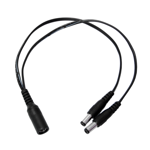 DC Power Splitter - 1 Female to 2 Male