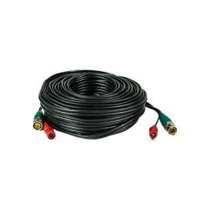 Pre-made Siamese Cable with Connectors - 60 Ft, Black