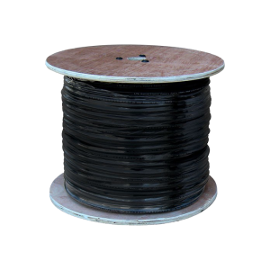 Coaxial Siamese Cable (No Connectors) - 500 Ft, Black