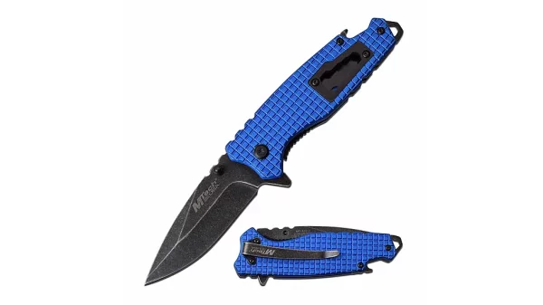 MT-A1014BL - MTech 7.5" Spring Assisted Knife Blue