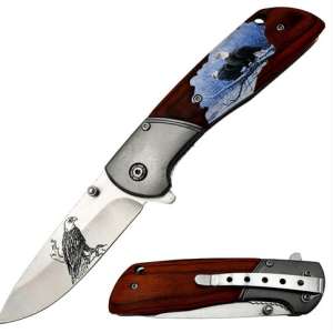 KNIFE WITH EAGLES ON IT