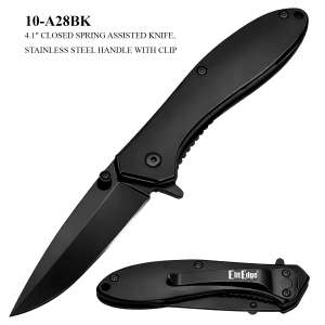 BLACK SPRING ASSISTED KNIFE
