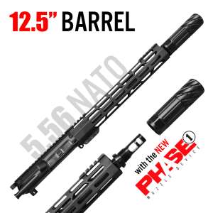 CU-12-P1 - 12.5" 5.56 NATO Complete Upper - 12" CE Rail PHASE1 Muzzle Device