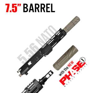 CU-7-P1F - 7.5" 5.56 NATO Complete Upper - 7" Delta Rail & PHASE1 Muzzle Device