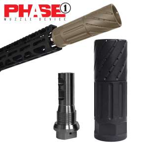 PHASE-1LA - PHASE1 2PC MUZZLE DEVICE BLACK or FDE