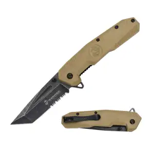 SPRING ASSISTED TANTO BLADED EDC