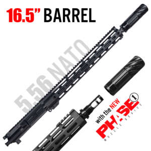 CU-16-P1 - 16.5" 5.56 NATO Complete Upper - 15" M-Lok Rail & PHASE1 Muzzle Device