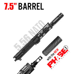 CU-7-P1 - 7.5" 5.56 NATO Complete Upper - 7" M-Lok Rail & PHASE1 Muzzle Device